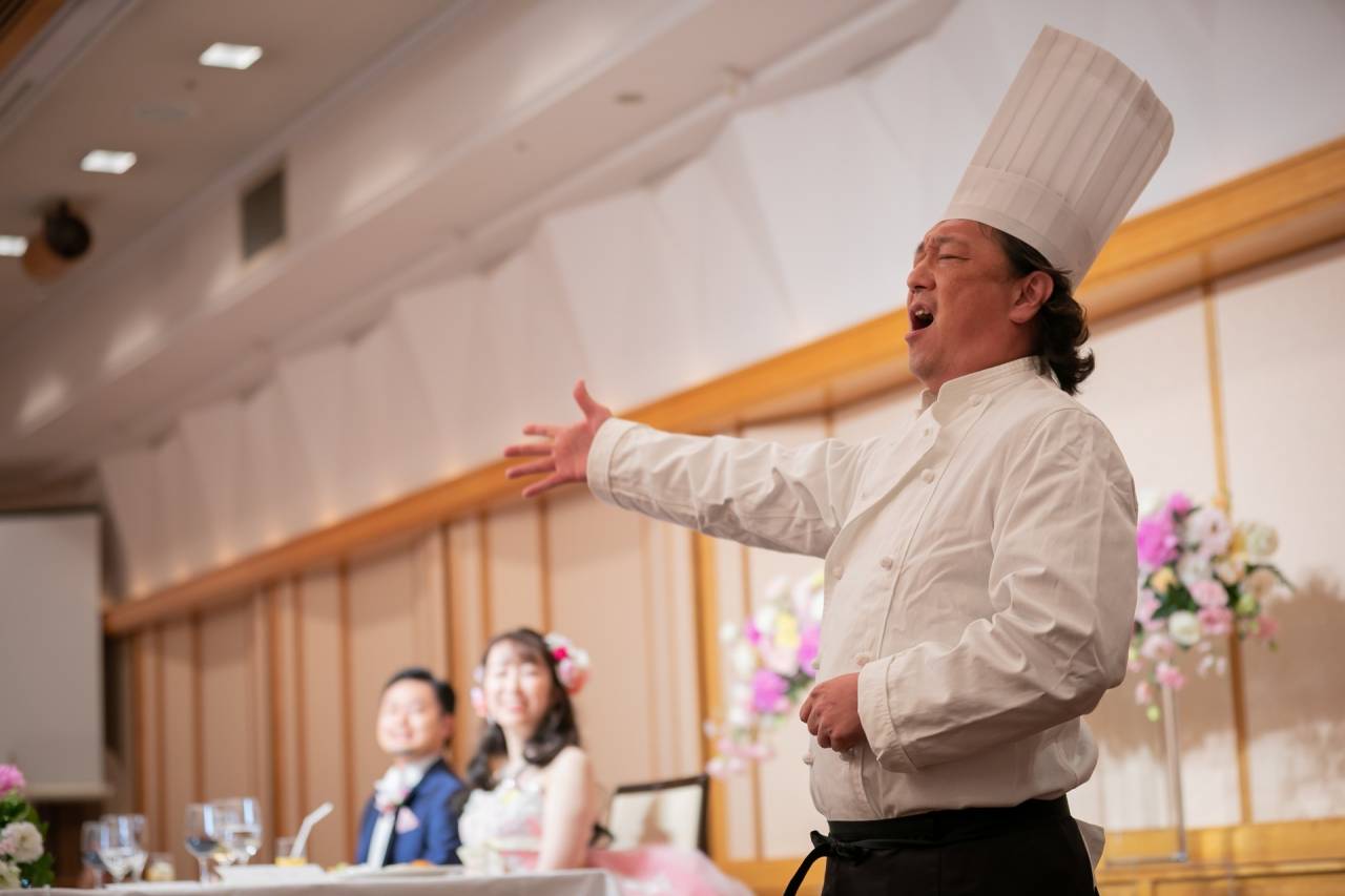 【シェフオペ】東京帝国ホテルに歌うシェフ／披露宴余興＆パーティー生演奏
