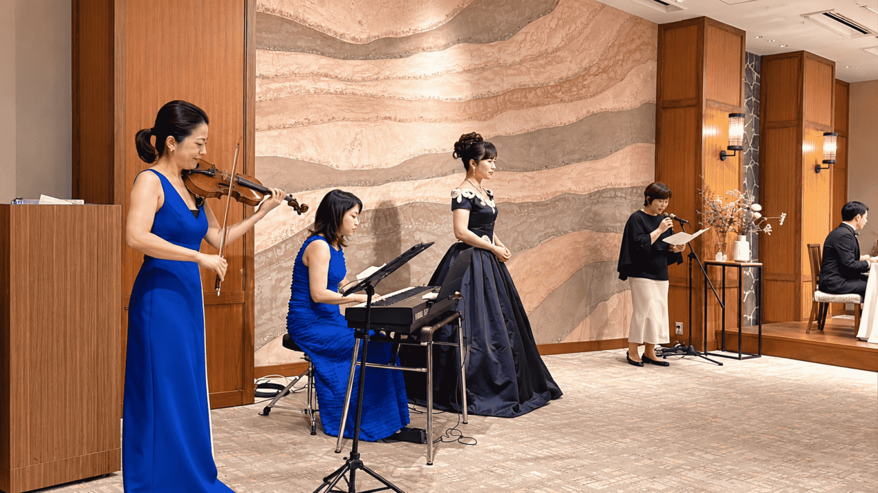 WITH THE STYLE FUKUOKAで結婚披露宴の生演奏を担当した出演者